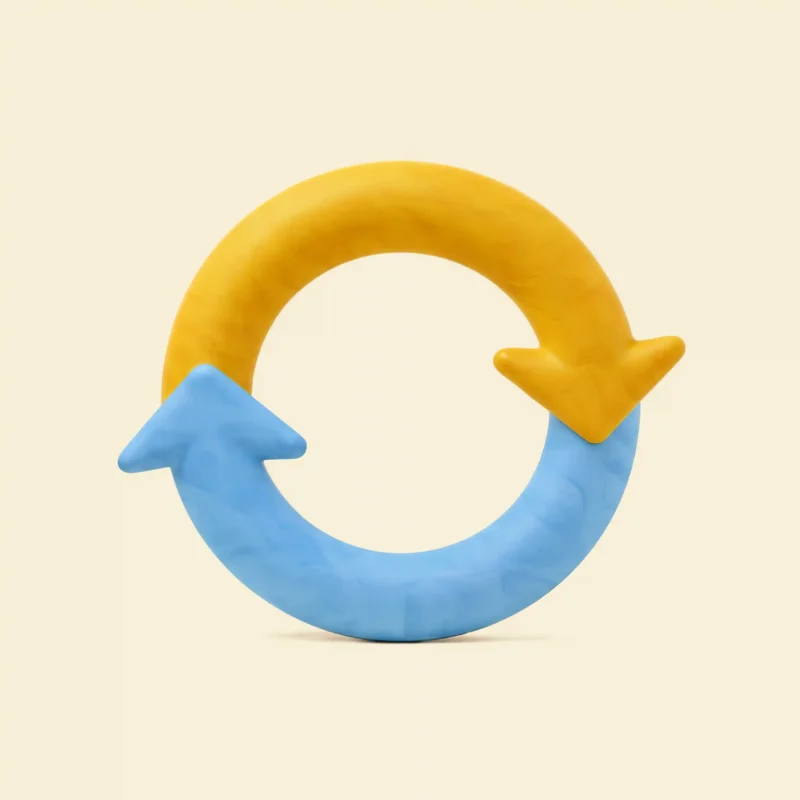 双循环箭头预示着重启